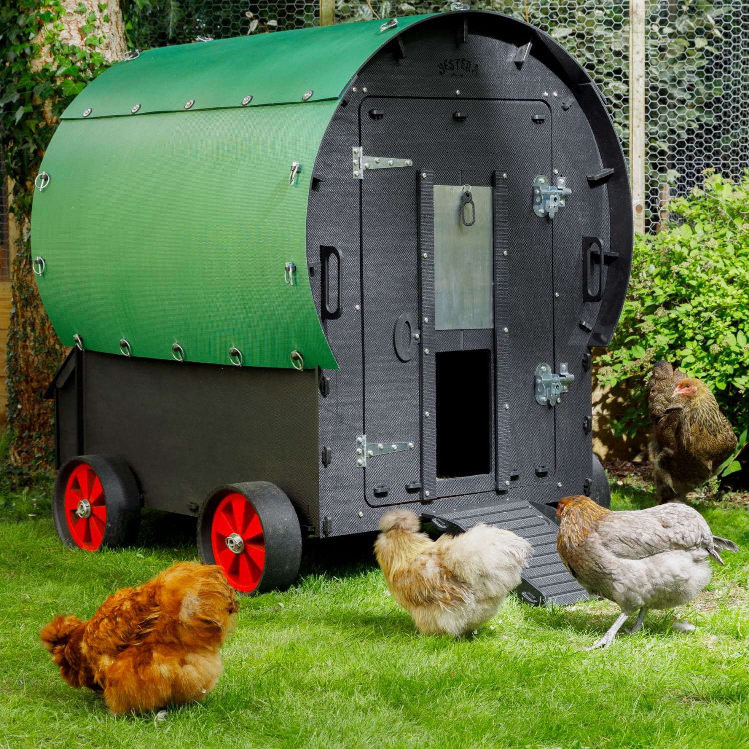 Poulailler Nestera The Wagon 8 poules- Plastique recyclé - garanti 25 ans - Image 1