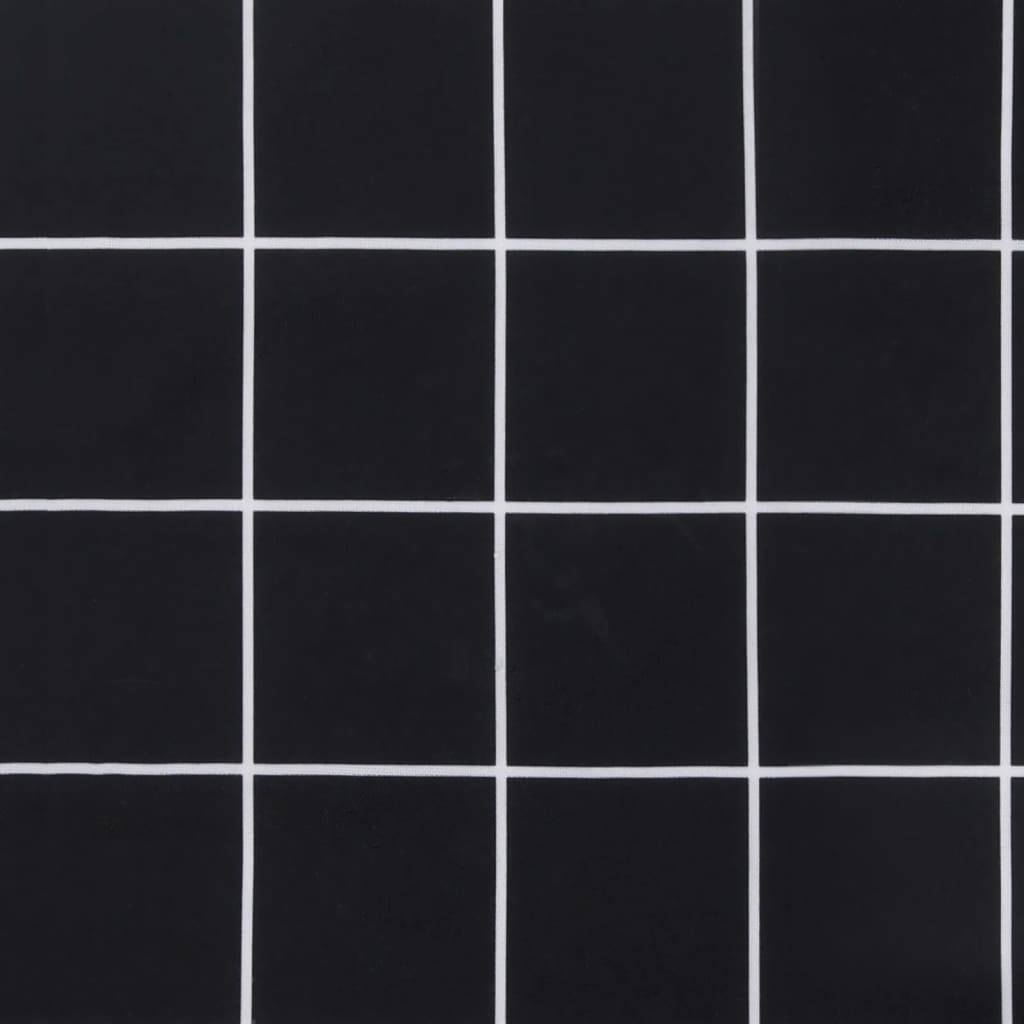 PANGIVO - Coussins de chaise à dossier bas polyester noir à carreaux 100 x 50 x 7 cm, poids:9.2kg - PANGIVO - Image 9