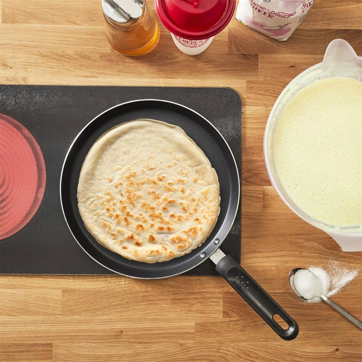 Crêpière en Aluminium "Tous feux" 28cm Noir - Image 2