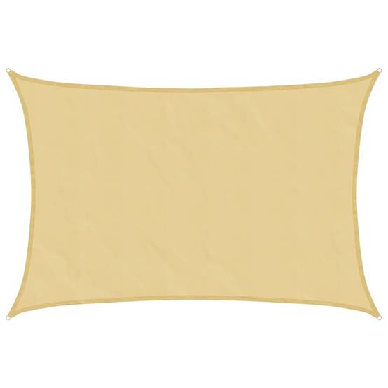 Voile d'ombrage - Voile solaire sable 5x4 m 100 % polyester oxford - Image 1