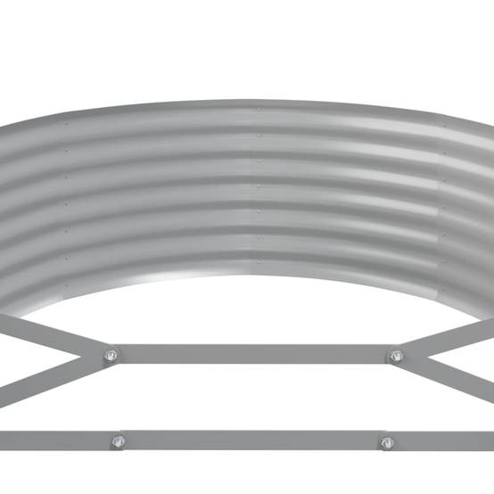 Carré potager acier galvanisé ovale pour jardin potager Gris 507cm – ComfortXL Outdoor Living - Image 5