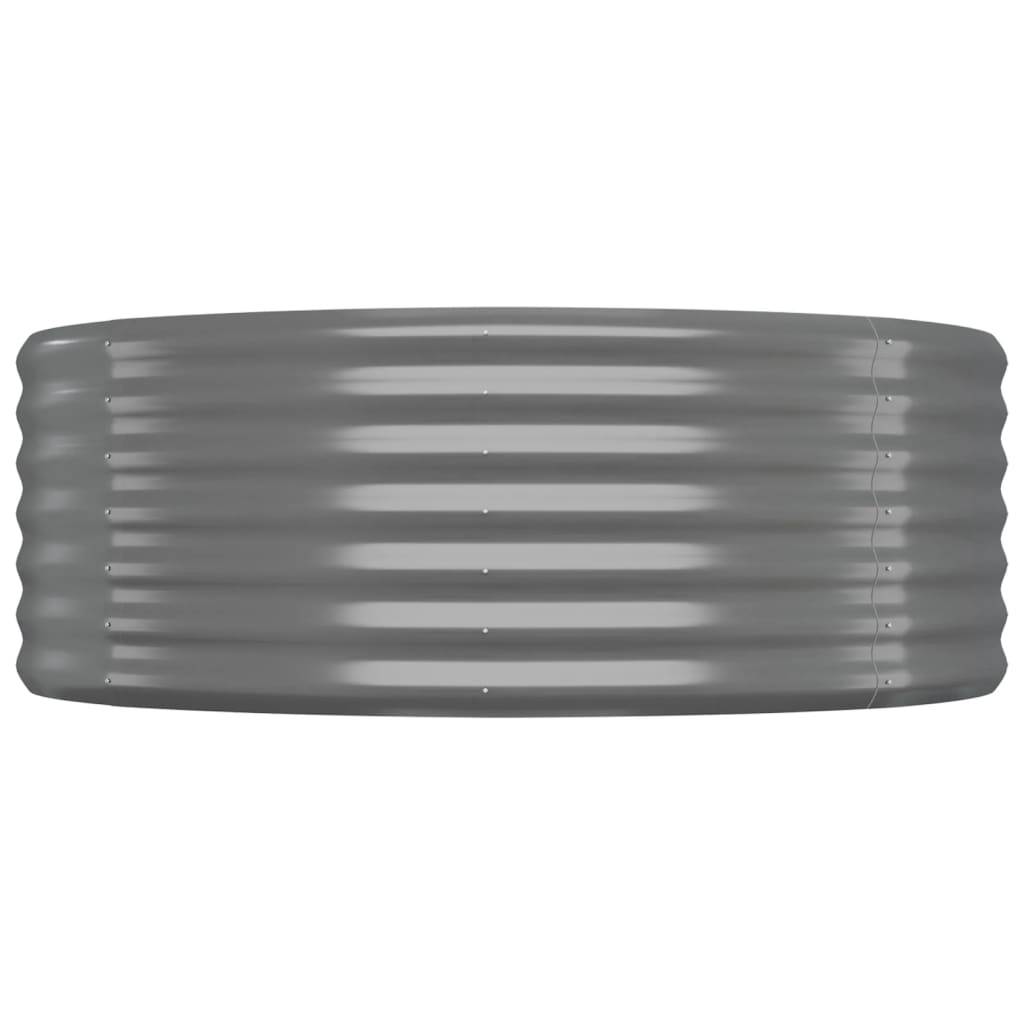 Carré potager acier galvanisé ovale pour jardin potager Gris 507cm – ComfortXL Outdoor Living - Image 4
