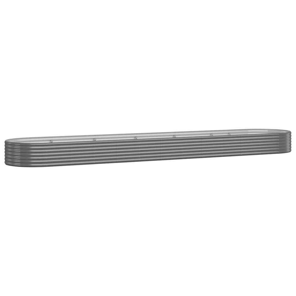 Carré potager acier galvanisé ovale pour jardin potager Gris 507cm – ComfortXL Outdoor Living - Image 2