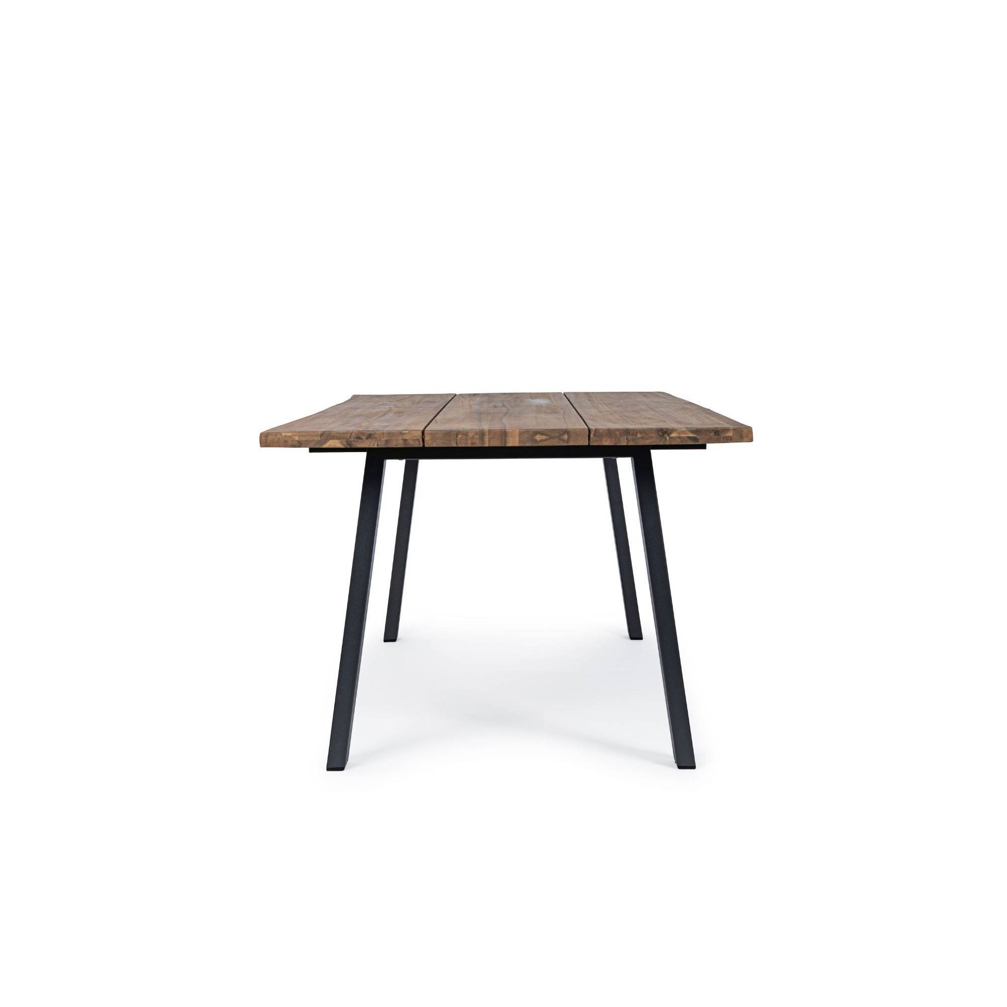 Autre - Table de jardin rectangulaire en bois et métal L200 8 personnes - OLERON - Image 3