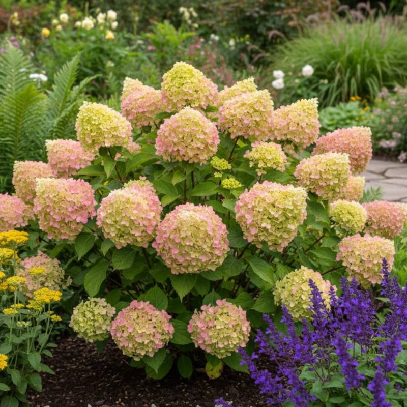 Hortensia paniculata Romantic Ace® 'Renvagor', Hydrangea paniculata à fleurs Rose - feuillage Caduc - Pot de 1,5L - 10/20 cm-  hauteur à maturité De 1 - Image 9