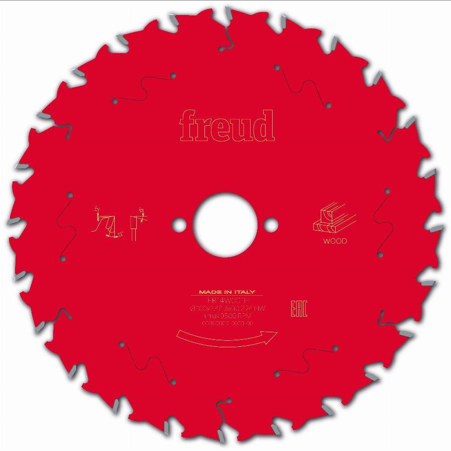 Lame pour scie circulaire portative FREUD - Ø200 2,8/1,8 AL30 Z24 BA 15° - F03FS09721 -FR14W001H - Image 1