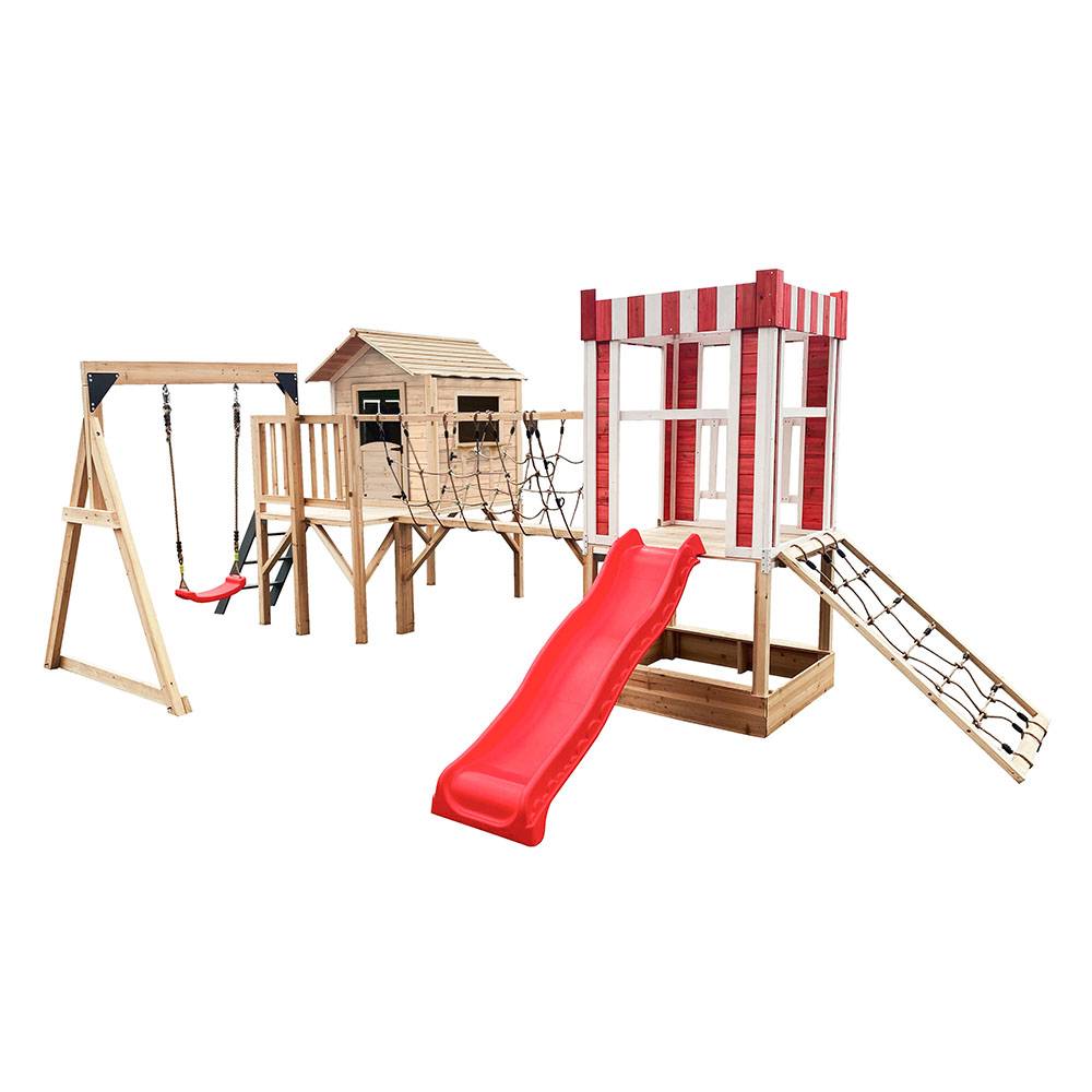 Home Deluxe - HOME DELUXE - Parc de jeux avec balançoire et toboggan WUNDERLAND - 555 x 340 cm | Équipement avec balançoire - Image 2