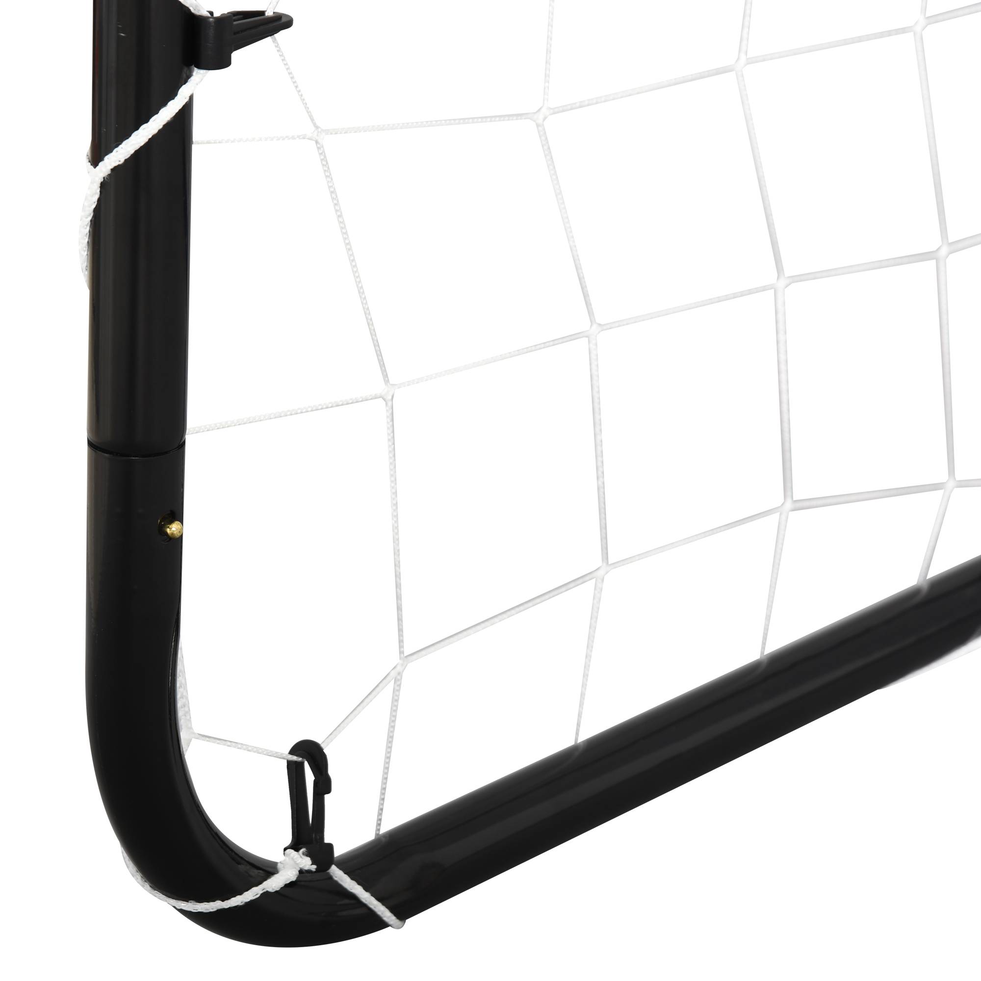 Homcom - But de football - cage de foot - but d'entrainement dim. 203L x 81l x 120H cm - châssis métal époxy filet polyester - piquets inclus - noir - HOMCOM - Image 7