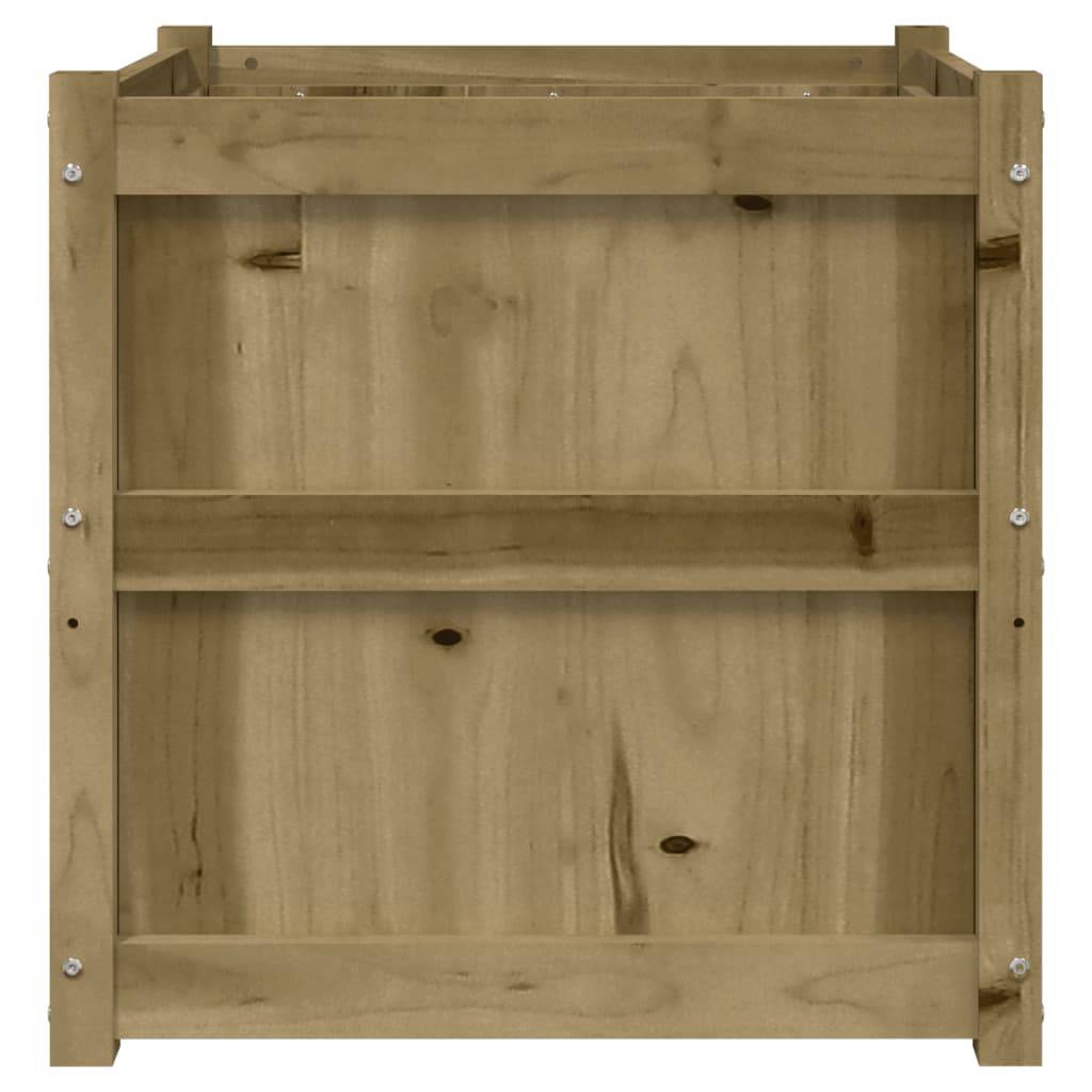 Maison Chic - Jardinière d'extérieur - Pot De Fleurs 60x60x60 cm bois de pin imprégné - Image 5