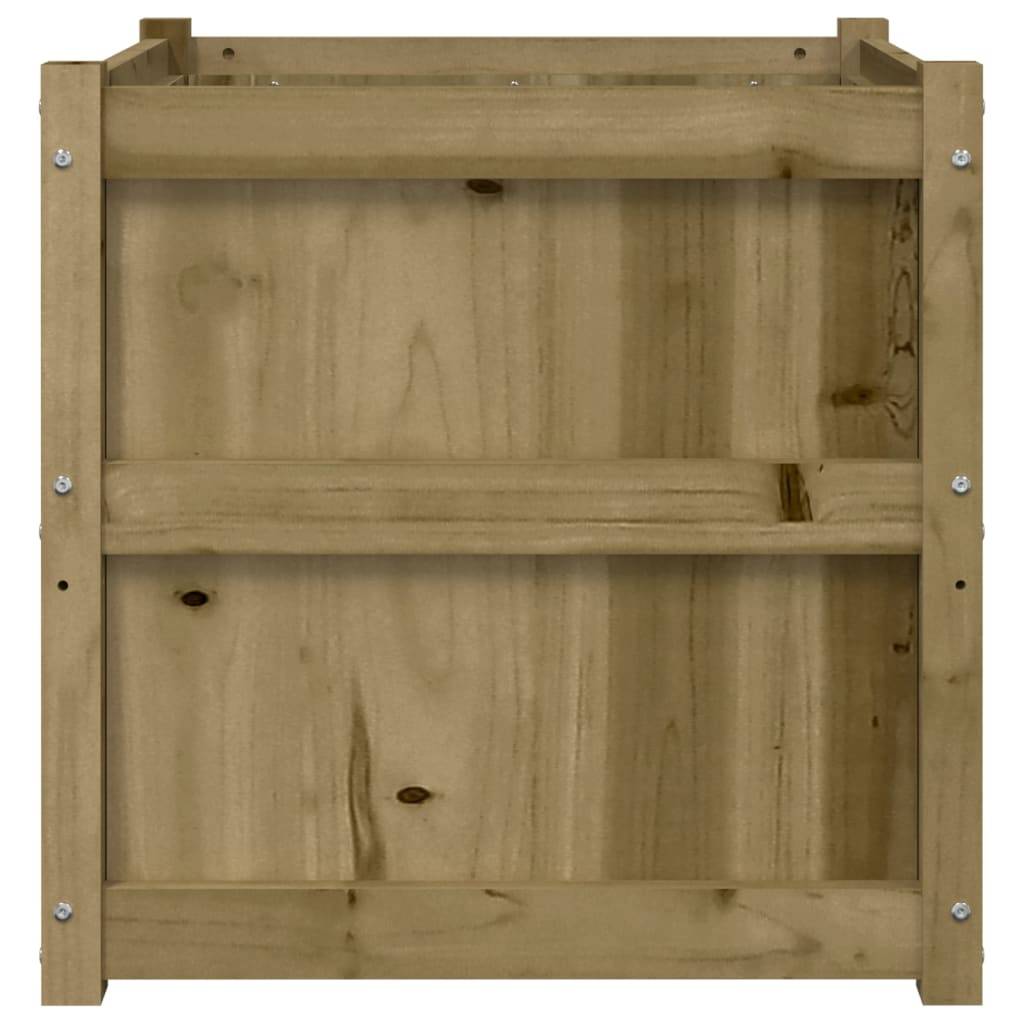 Maison Chic - Jardinière d'extérieur - Pot De Fleurs 60x60x60 cm bois de pin imprégné - Image 6