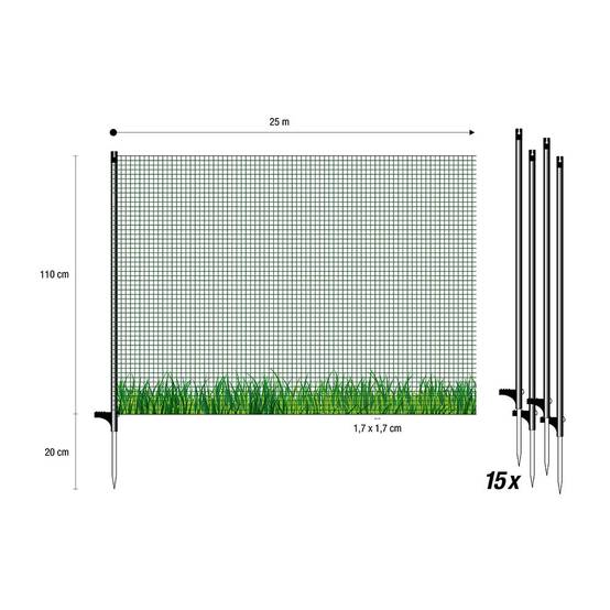 Horizont - Filet Flex petites mailles, 1.10 x 25 m - Image 2