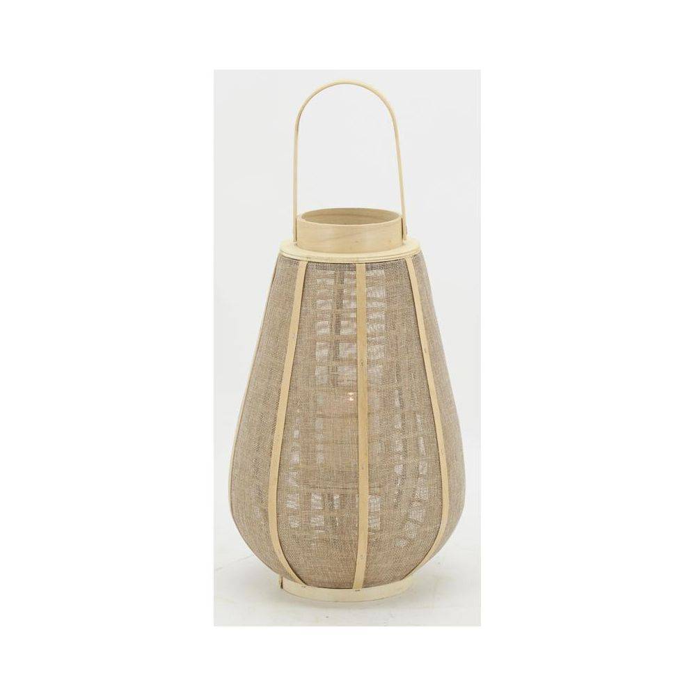 Aubry Gaspard - Lanterne bois et jute naturel H 41 - Image 4