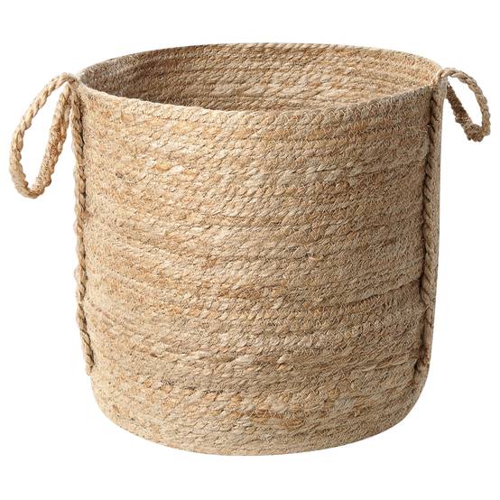Paniers Naturel en Jute 20/25/30 cm Ronds Faits Main Rangement Intérieur pour Linge Facile à Entretenir Lot de 3 - Image 4