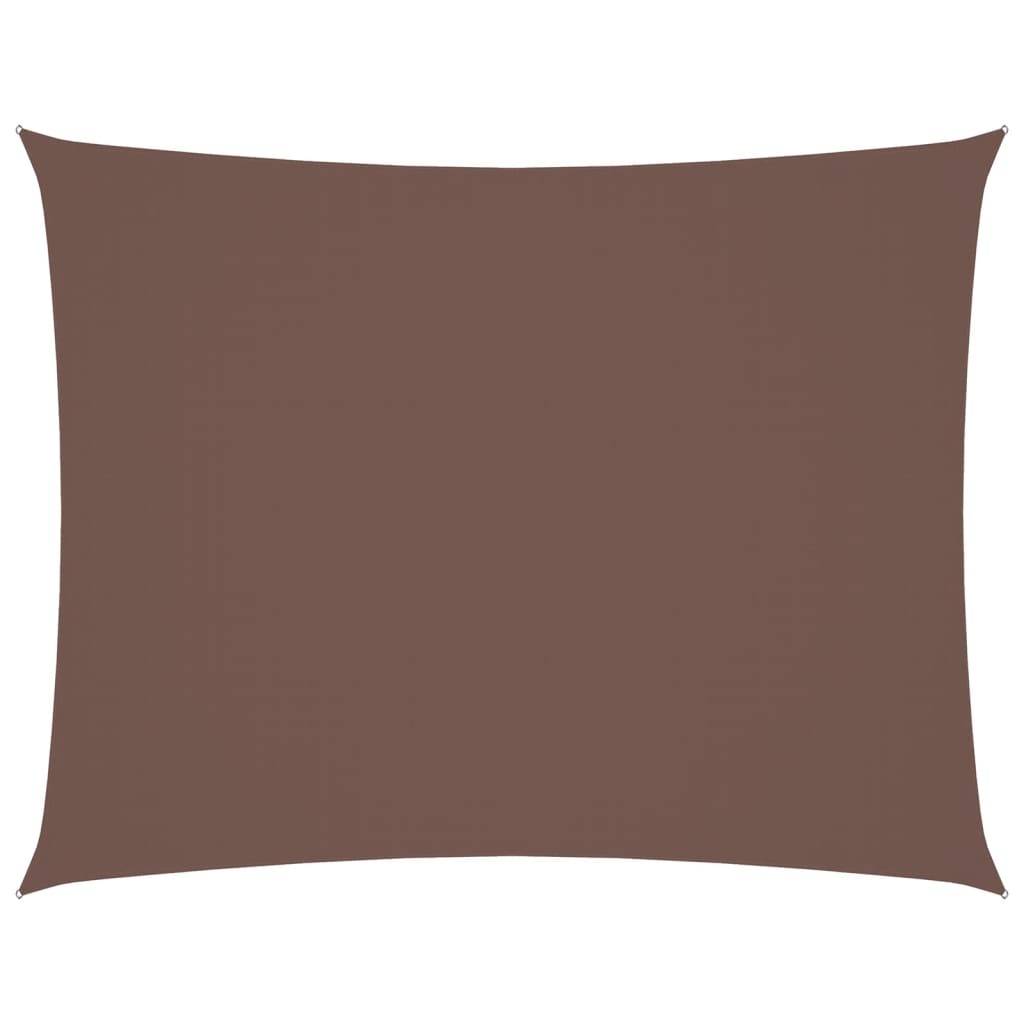 Voile de parasol - accessoire parasol - Tissu de remplacement pour parasol tissu oxford rectangulaire 2,5x4 m marron - MEUBLE PRO - Image 1