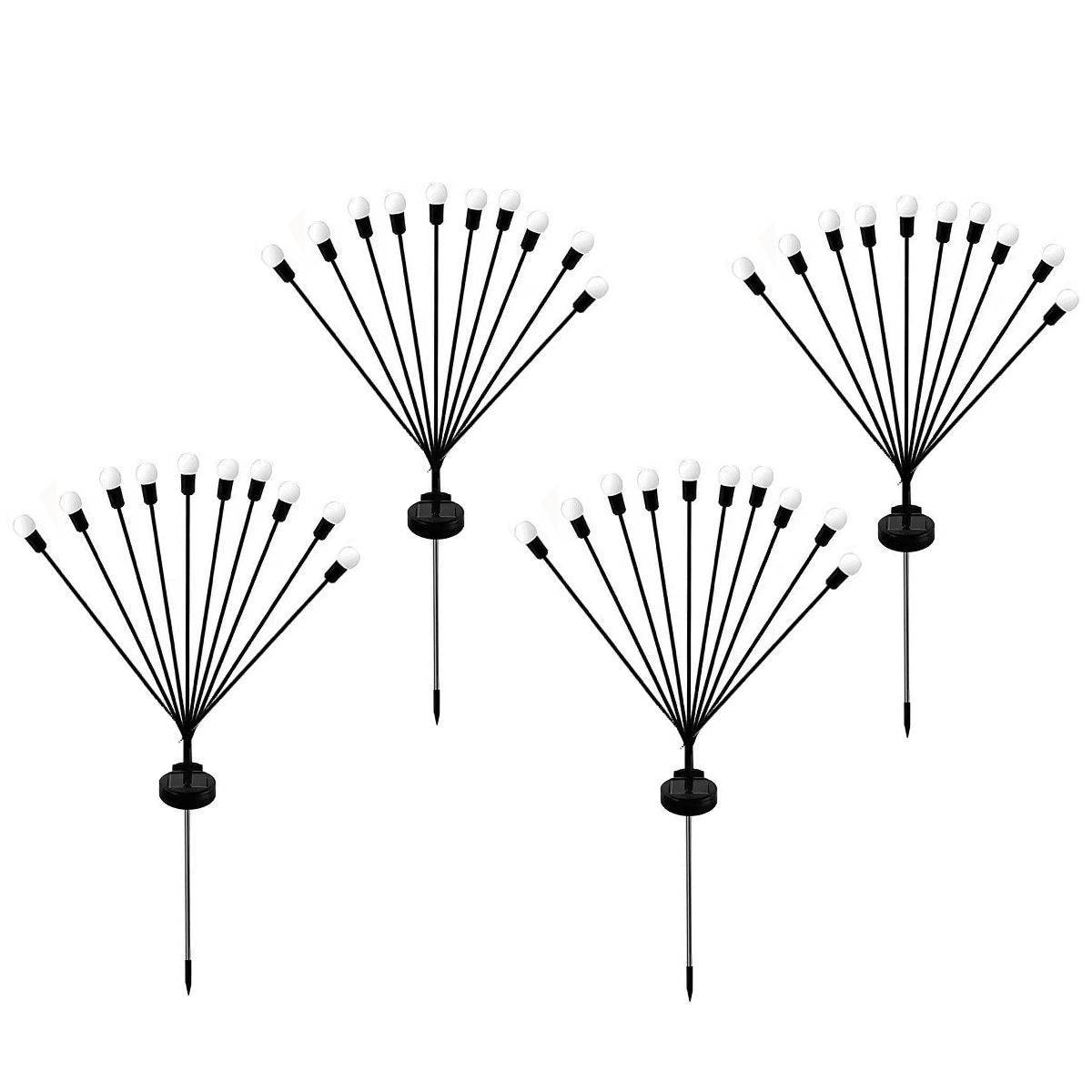 Lumisky - 4 Torches solaires 10 boules LYRA H73cm - Image 1