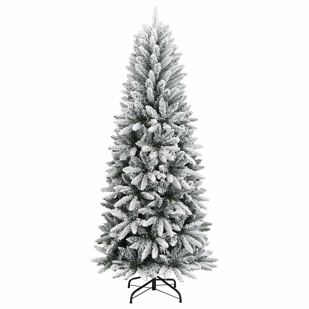 Sapin de Noël | Arbre de Noël artificiel avec 150 LED avec support Blanc 120 cm Maison Chic - Image 5