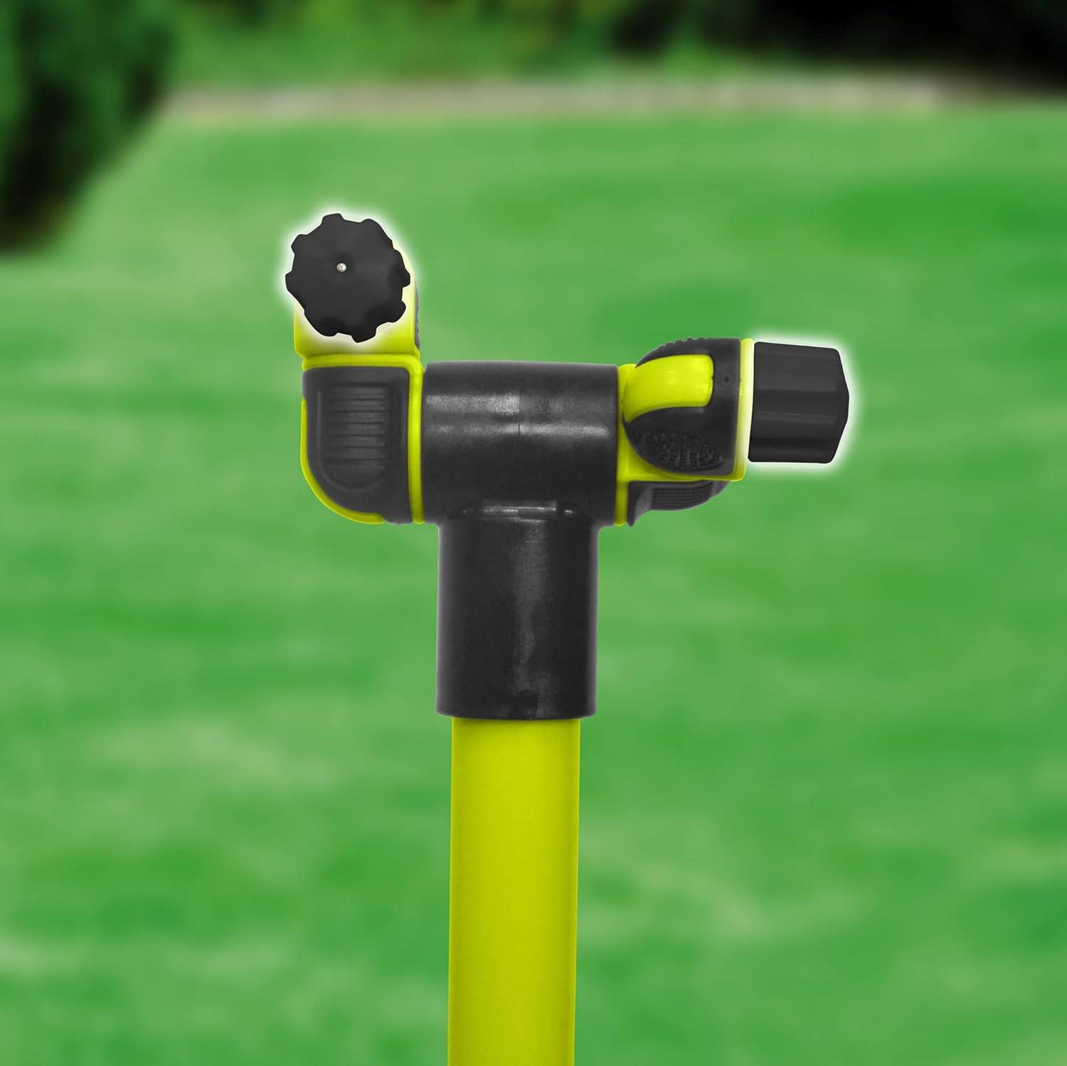 Jardibric - Brumisateur Jardin Extérieur sur Pied Jardibric 2 Têtes Orientables 360 Degrés Buse PVC Interchangeable Pied Stable Rigide Brumisateur Cobra - Image 3
