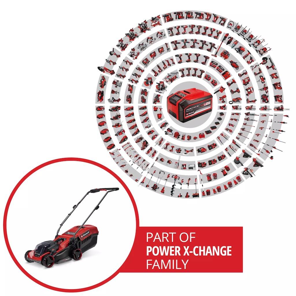 Einhell - Tondeuse à gazon sans fil - GE-CM 18/32 C Li BL-Solo - 18 V Power X-Change - Largeur de coupe 32 cm - Brushless - Image 2