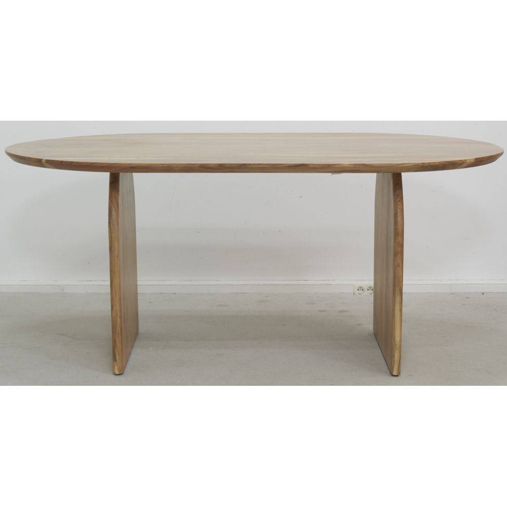 Aubry Gaspard - Table ovale en acacia - Image 2