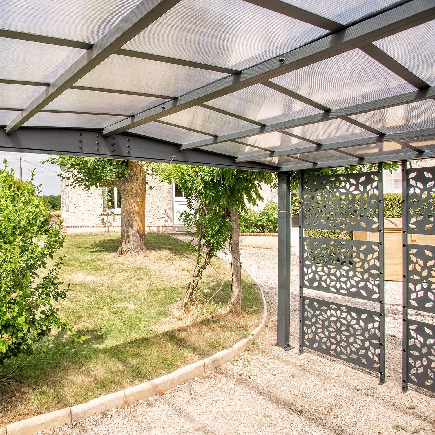 Trigano Jardin - Carport aluminium Trigano - LIBECCIO + 5 claustras - 16 m² - Image 7