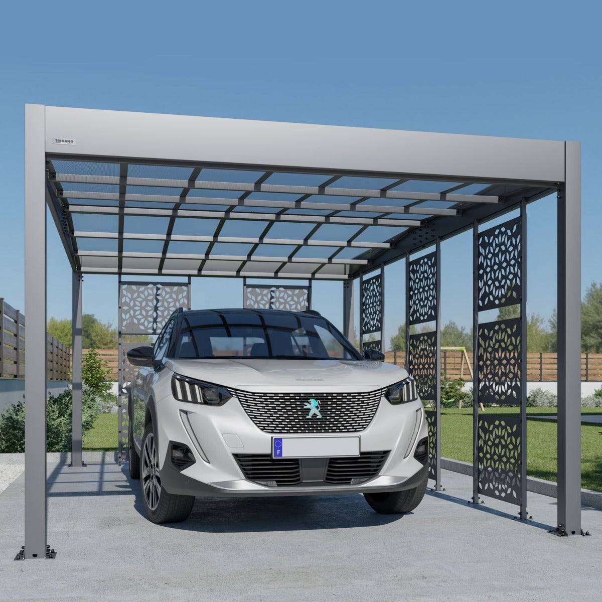 Trigano Jardin - Carport aluminium Trigano - LIBECCIO + 5 claustras - 16 m² - Image 1