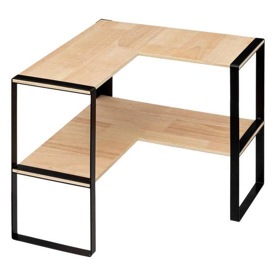 Étagère d'Angle de Cuisine "Blackwood" 40cm Naturel - Image 1