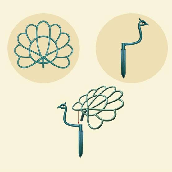 Pour plantes-Supports pour plantes-Support de fraises en forme d'oiseau pour jardin et extérieur-Living123 - Image 5