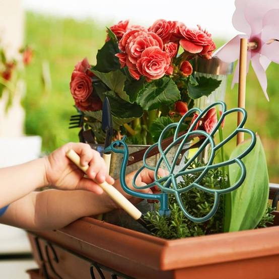 Pour plantes-Supports pour plantes-Support de fraises en forme d'oiseau pour jardin et extérieur-Living123 - Image 6