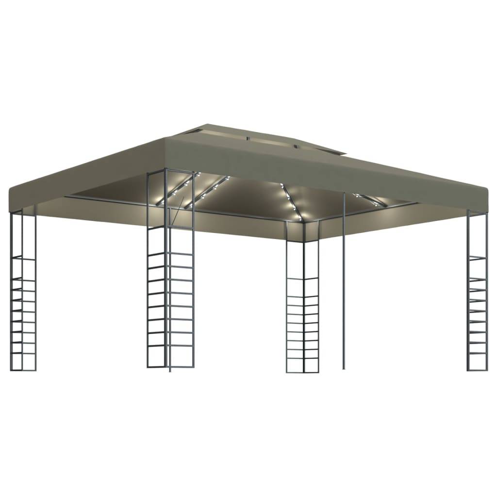 PANGIVO - Tonnelle Aluminium Taupe avec LED 3 x 4 x 2.7 m - PANGIVO - Image 2