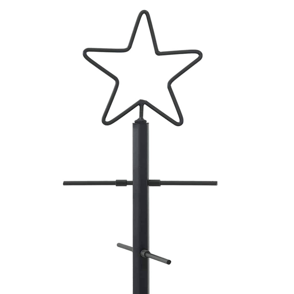 Sapin de Noël métal et bois de pin déco moderne et rustique Noir 60 cm – ComfortXL Outdoor Living - Image 7