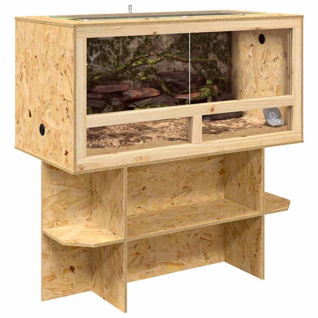 Vidaxl - Terrarium Marron 100 x 50 x 100 cm OSB vidaXL 3397884 - Image 4