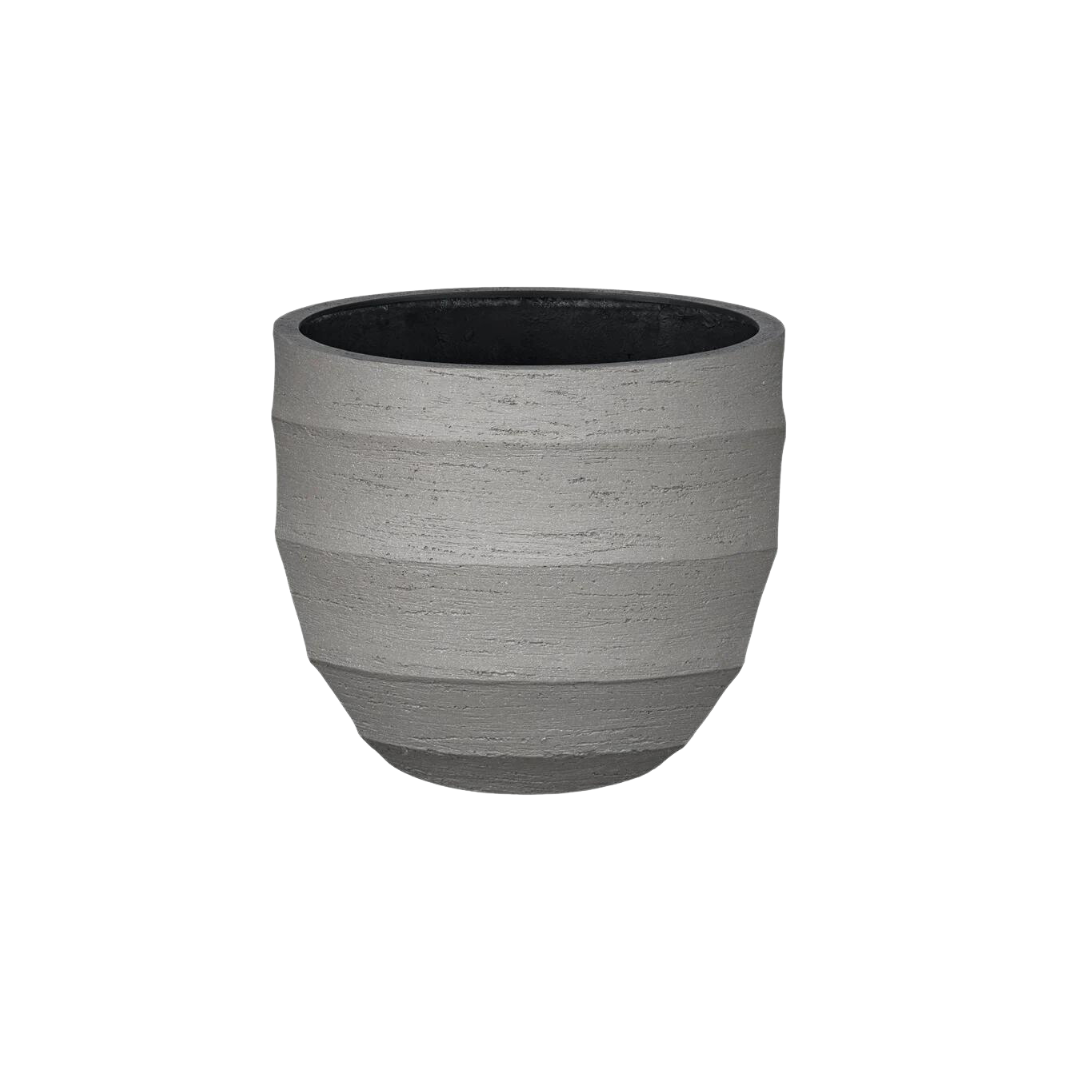 Pot de fleurs gris - D.65cm x H.54cm - Image 1