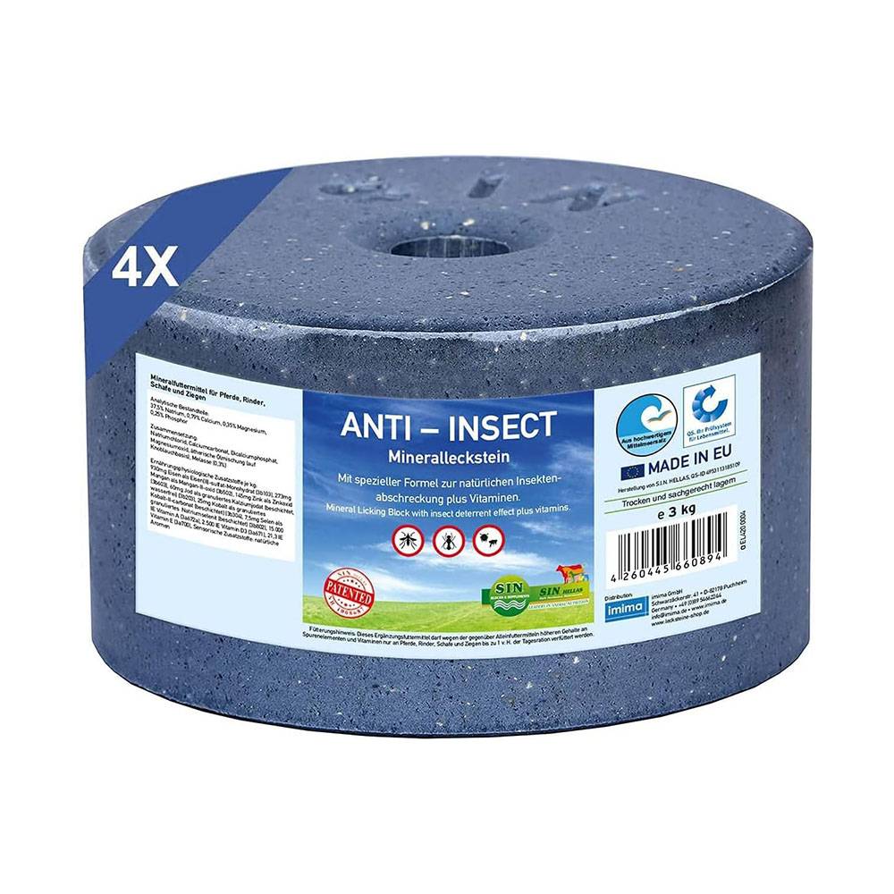 4 pierres à lécher anti-insectes de 3 kg IMIMA - Image 1