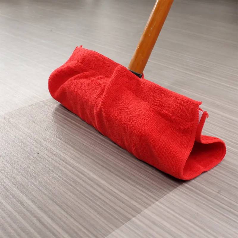 Autre - Serpillères pour balai en microfibre bleues et rouges Lot de 4 - Image 4