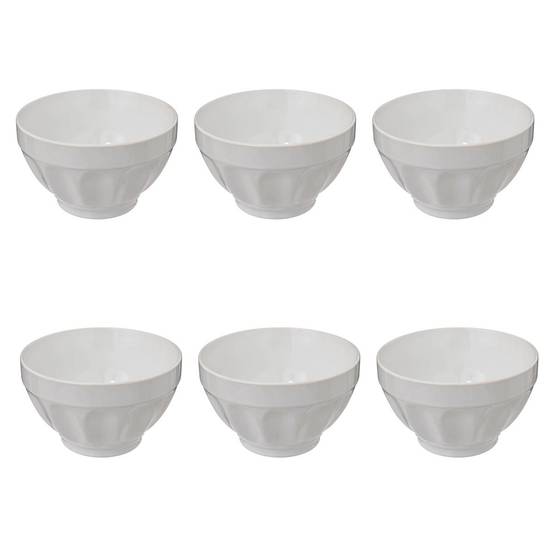Lot de 6 Bols "Colorama" 60cl Blanc - Image 1