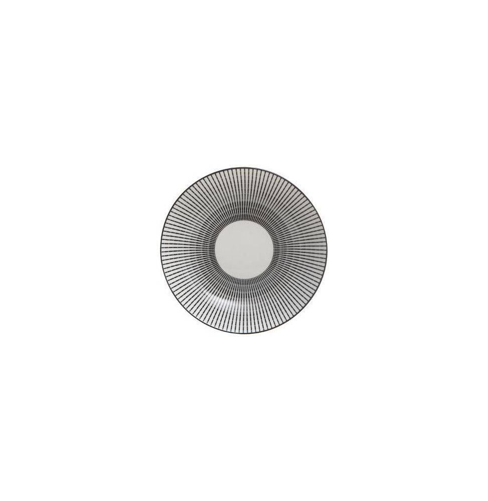 Set de 6 assiettes creuses Lunis - D 20,5 cm - Noir - Image 2