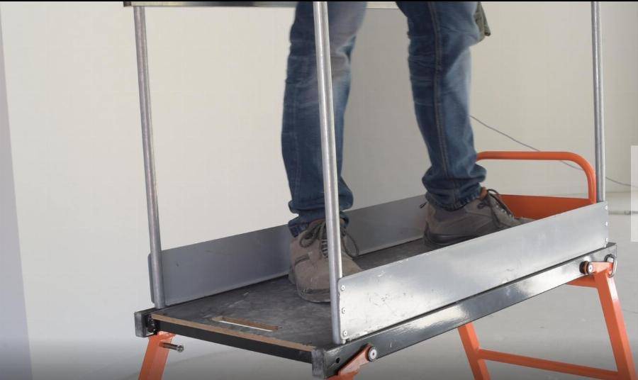 Plateforme individuelle MOB MONDELLIN Ninja - 400 x 930 - Reglable de 600 à 900 - 500610 - Image 2