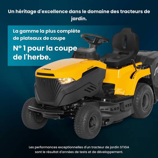 Stiga - Estate 384 M a: Tracteur Tondeuse Thermique, 84 cm, 200 L – Pour Pelouses Jusqu'à 3500 m² -STIGA - Image 3