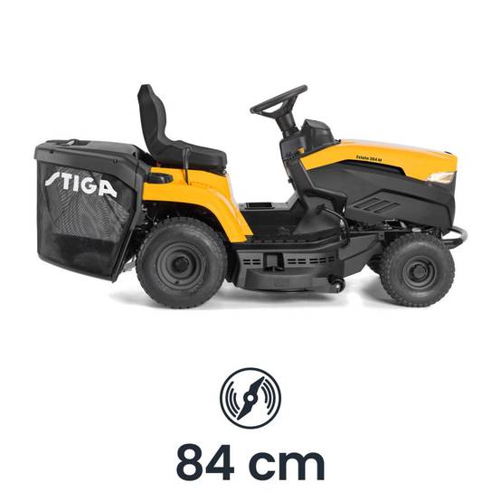 Stiga - Estate 384 M a: Tracteur Tondeuse Thermique, 84 cm, 200 L – Pour Pelouses Jusqu'à 3500 m² -STIGA - Image 4