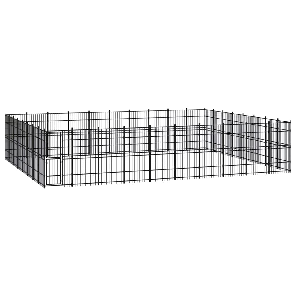 Vidaxl - Chenil D'Extérieur Pour Chiens Acier 73,73 M² - vidaXL - Image 2