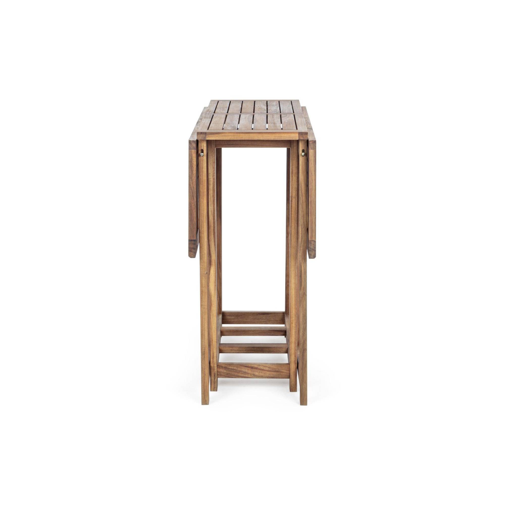 Autre - Ensemble de jardin table et 4 chaises en bois pliable - CANCALE - Image 7