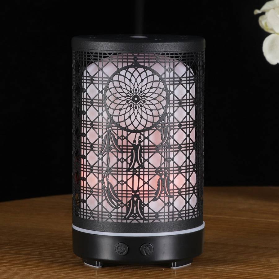 Zen'Arôme Diffuseur Aromathérapie avec Télécommande Siena - Éclairage Led Personnalisable - Coque en Métal avec Motif Original - Image 9