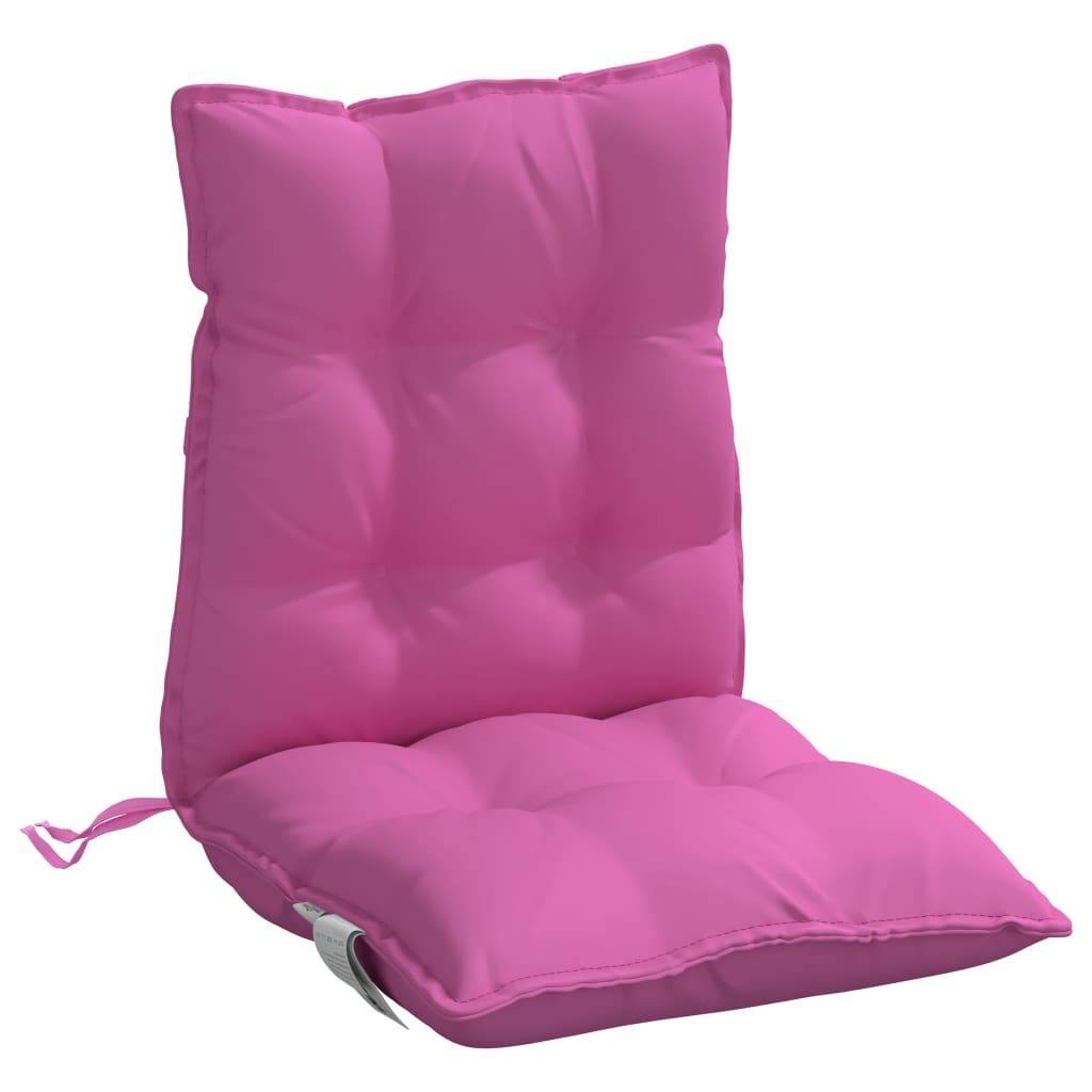 Lot de 6 Coussins Fauteuil de Jardin Dossier Bas Tissu Oxford Confortable Rose 100x50x7cm – ComfortXL Outdoor Living - Image 5