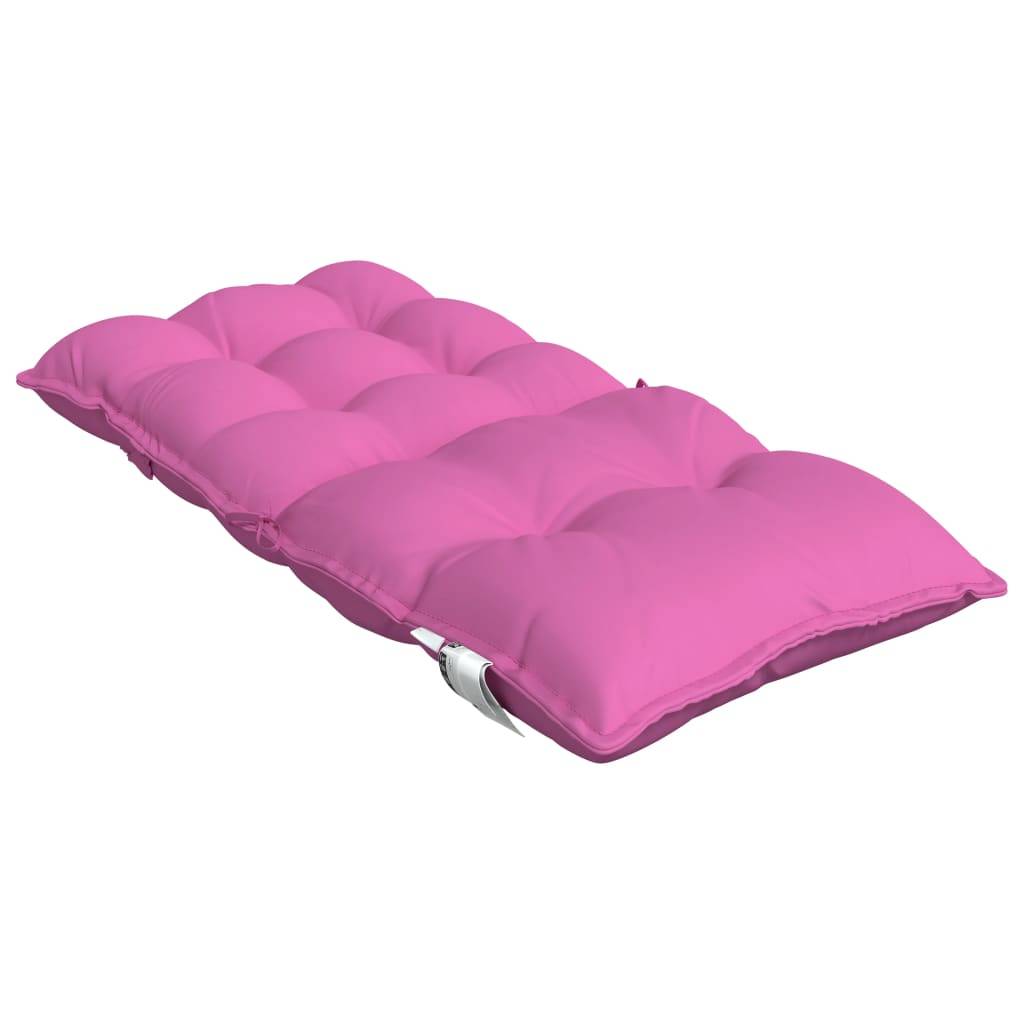 Lot de 6 Coussins Fauteuil de Jardin Dossier Bas Tissu Oxford Confortable Rose 100x50x7cm – ComfortXL Outdoor Living - Image 6