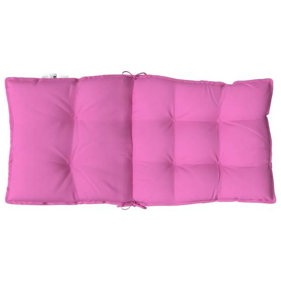 Lot de 6 Coussins Fauteuil de Jardin Dossier Bas Tissu Oxford Confortable Rose 100x50x7cm – ComfortXL Outdoor Living - Image 7