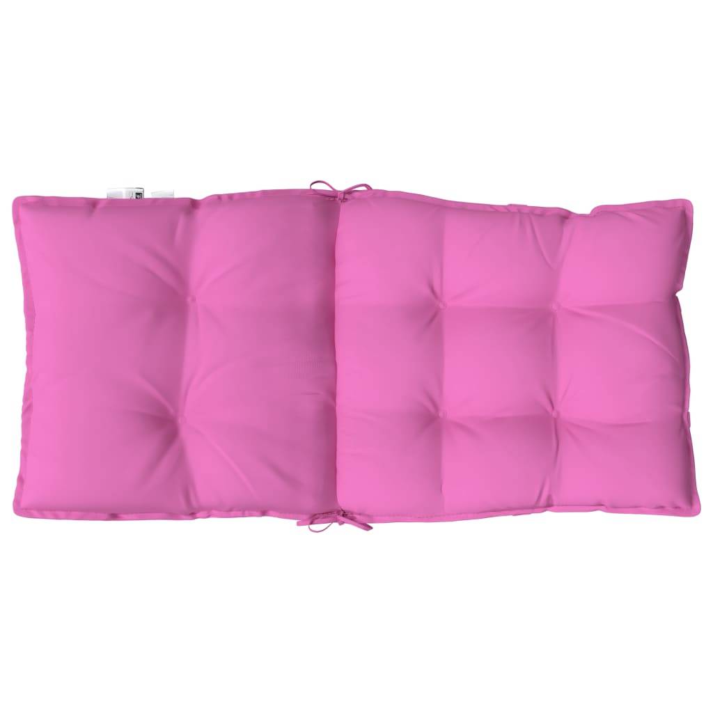 Lot de 6 Coussins Fauteuil de Jardin Dossier Bas Tissu Oxford Confortable Rose 100x50x7cm – ComfortXL Outdoor Living - Image 7