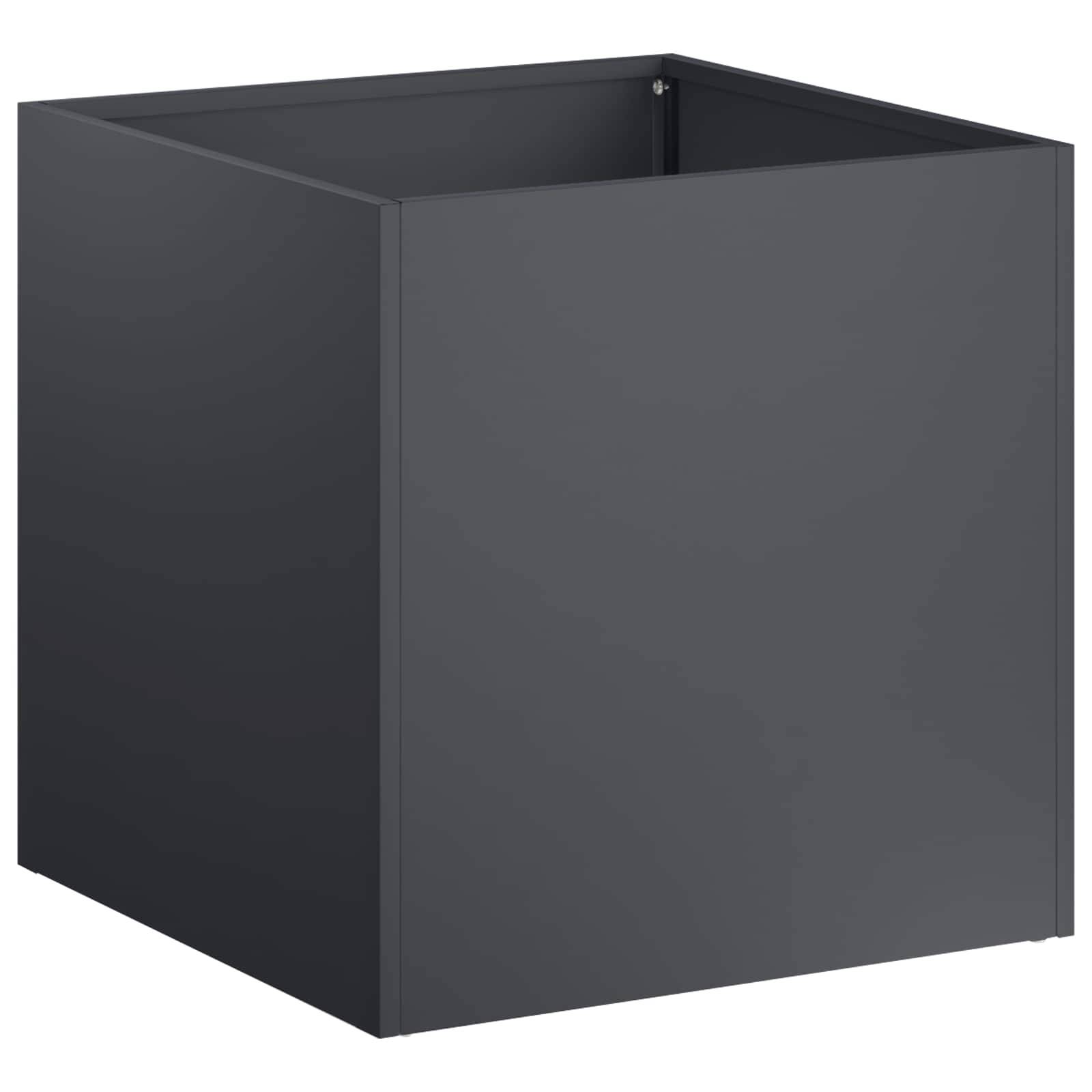 Vidaxl - Cache-pot de jardin 2 pc Anthracite 45 x 45 x 45 cm vidaXL 8004971 - Image 4
