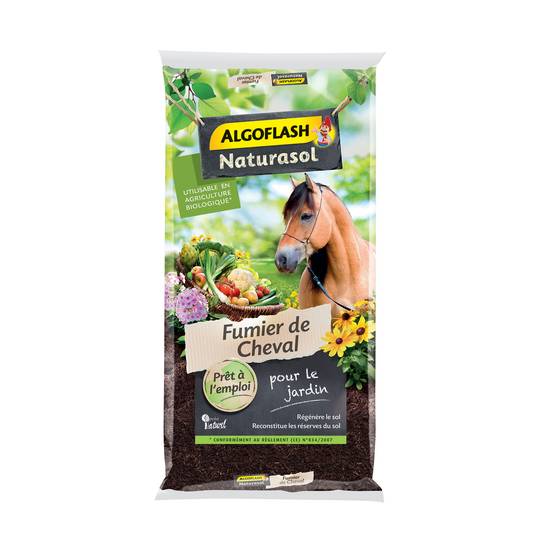 Algoflash - Fumier de Cheval 15 kg - Algoflash Naturasol