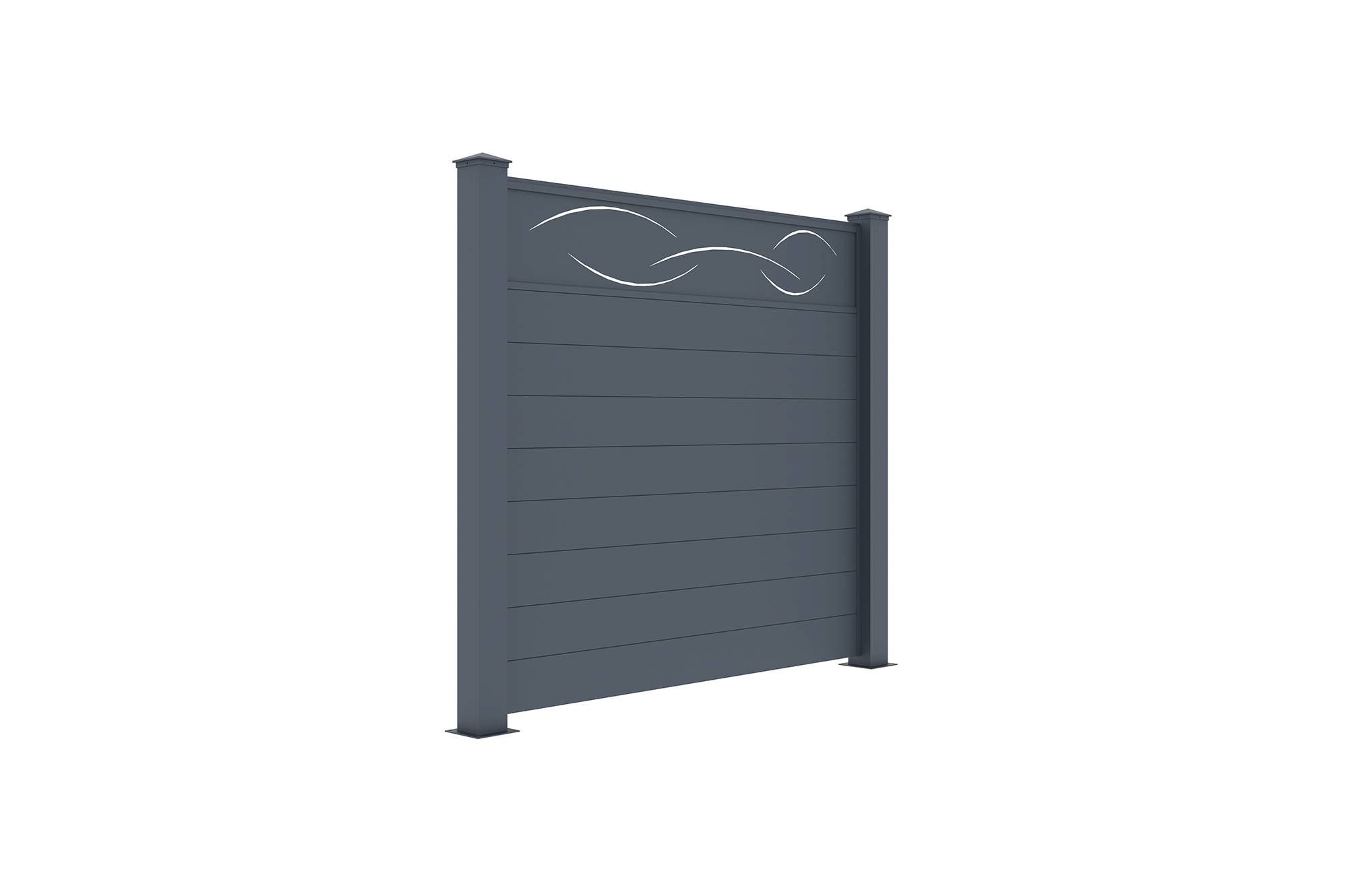 CASANOOV - Casanoov Lot de 2 kits de clôture aluminium LIFE H.170   cm - kits complet 3.8m - Image 4