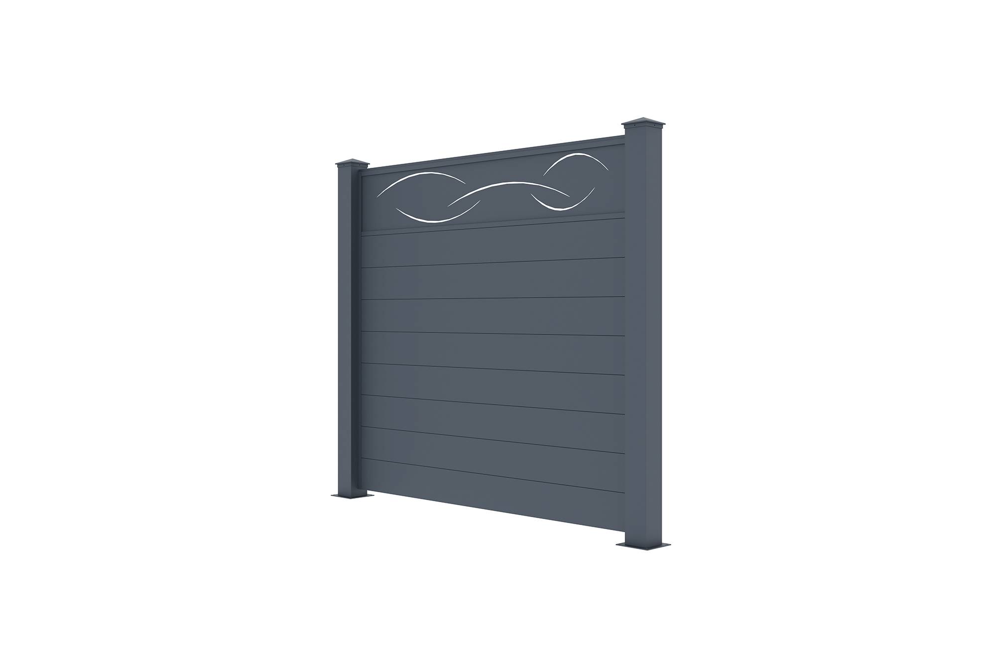 CASANOOV - Casanoov Lot de 2 kits de clôture aluminium LIFE H.170   cm - kits complet 3.8m - Image 5